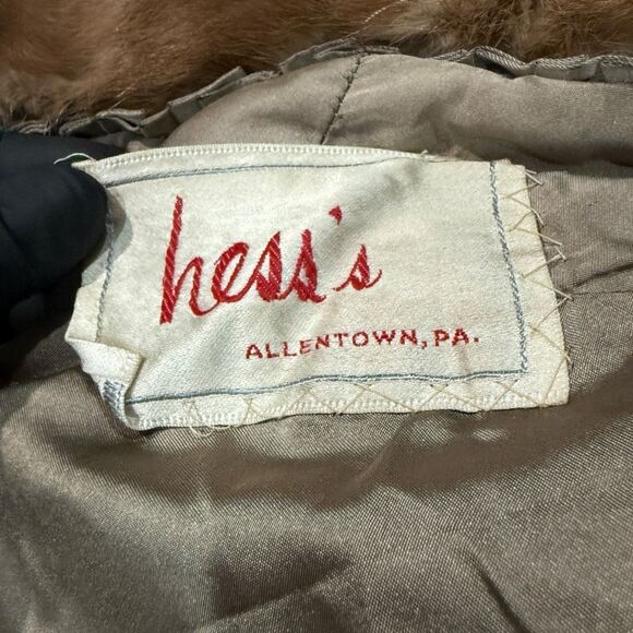 GENUINE MINK FUR COAT Vintage Full Length Autumn Haze Mink Coat Pastel Mink Coat - Picture 7 of 16